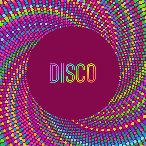 Illustration Design Disco Retro Vector Party Background Abstract Flyer — Stock Vector