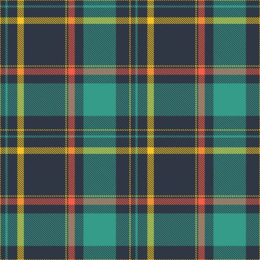 Yeşil desenli tekstil dikişsiz ekose vektör dokusu. soyut illüstrasyon