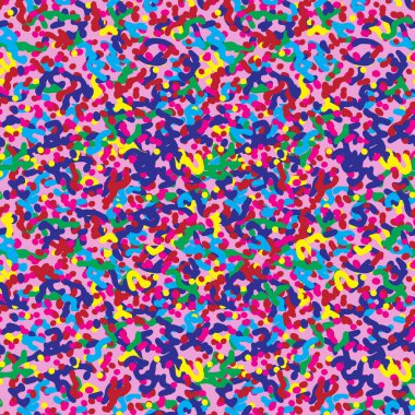 Morfogenez yoluyla yapılan neşeli, karışık, doğada yaygın olan çizgiler ve noktalar. Biyoloji bilimi soyut vektör arkaplanı. Tepki Yayılımı Turing.