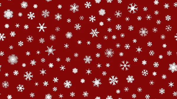 Зимова Ілюстрація Тлі Снігового Покриву Червоного Моря Xmas Святкування Прикрас — стоковий вектор