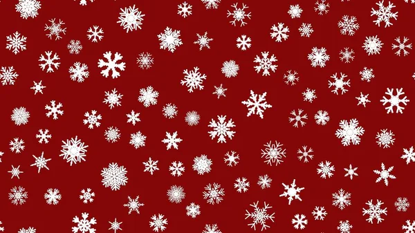 Vermelho Sem Costura Fundo Natal Neve Ilustração Xmas Decoração Inverno —  Vetores de Stock