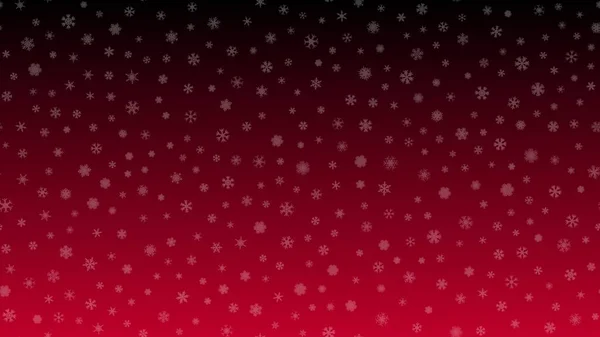 Kırmızı Noel Arkaplan Kar Çizimi Kış Süslemesi Kutlama Vektörü — Stok Vektör