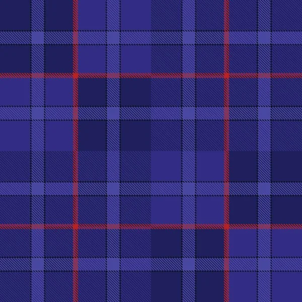 Blå Mönster Textil Sömlös Tartan Rutig Vektor Konsistens Material Skotsk — Stock vektor