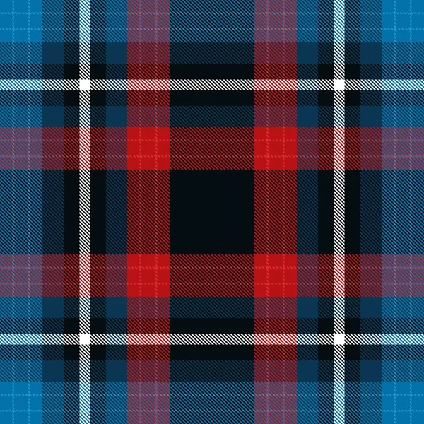 Patrón Azul Textil Sin Costura Tartán Escocés Textura Vectorial Diseño — Archivo Imágenes Vectoriales