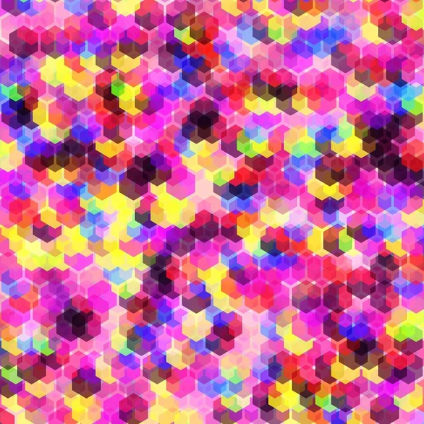 Multicolor Hexagon Muster Abstrakten Hintergrund Geometrische Nahtlose Tapete Vektorornament — Stockvektor