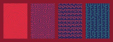 Vektör soyut biyolojik difüzyon kalıbı. Geometrik doğal