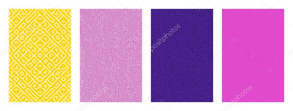Vector abstract background bio diffusion turing pattern. coral ornament