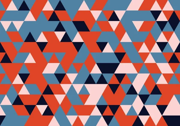 Multicolor Triangle Repeat Pattern Design Decoration Decorative Seamless Illustration Vector — Stock Vector