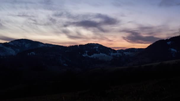 Zmierzch, przejście z dnia na noc — Wideo stockowe