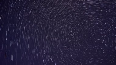 Karanlık Gökteki Yıldız İzleri Hızlandırılmış Astrofotoğrafçılık Hızı