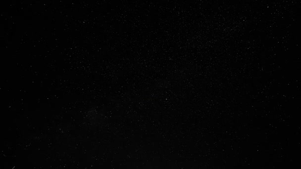 Vintergatan på nära håll över natthimlen, stjärnor. Tidsförlopp — Stockvideo