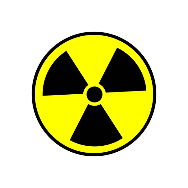 核のシンボル 原子力危険アイコン 株式ベクトル放射線警告記号 — ストックベクタ