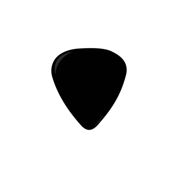  Guitar pick icon in simple design. Plectrum vector