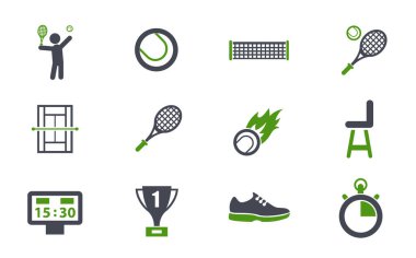 tenis basit vektör simgeleri