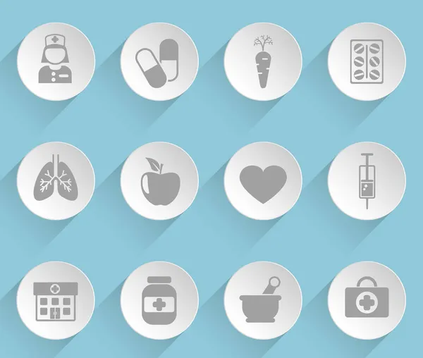 Icônes web soins de santé — Image vectorielle
