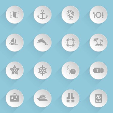 seyahat web simgeleri