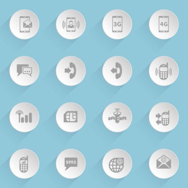 mobil bağlantı ağ simgeleri