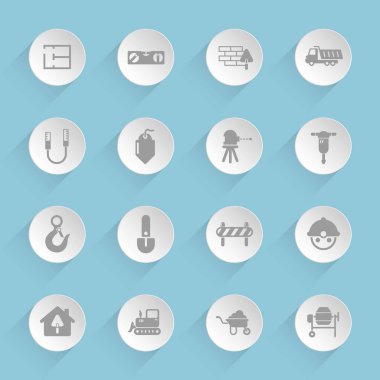 İnşaat vektör ikonlar