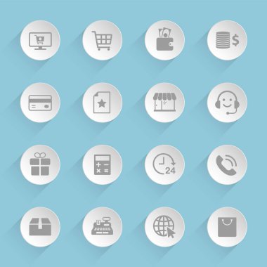 E ticaret vektör simgeleri