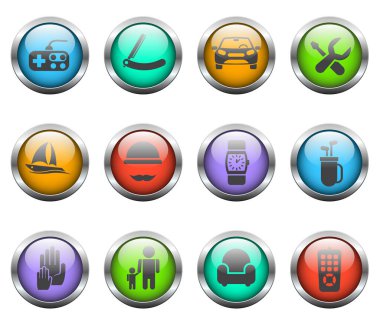 fathers day icon set