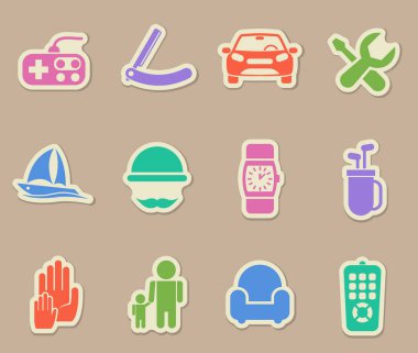 Babalar Günü Renkli Kağıt Çıkartmaları