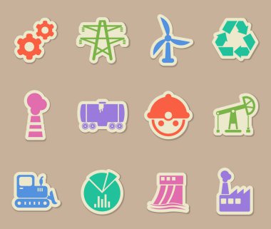 endüstri renkli kağıt çıkartmaları