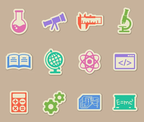 sciences color paper stickers