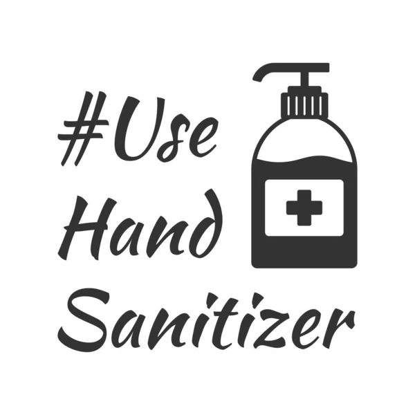 Use Hand Sanitizer Coronavirus Prevention Wash Your Hands Hand Sanitizer — Vector de stock