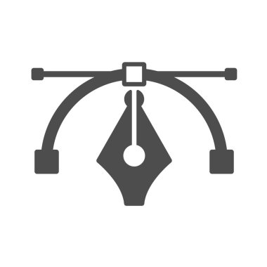 kalem aracı imleç vektör simgesi beyaz üzerinde izole. Web, mobil uygulamalar, ui tasarımı ve yazdırma için kalem aracı imleç simgesi simgesi