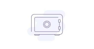 Altından külçeler, animasyon taslak simgesiyle açılıyor. Ağ, mobil ve ui tasarımı için altın külçeli çizgiler çizim tasarımı ile güvenli bir şekilde açılır.