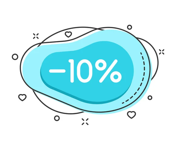 Percent Color Bubble Shape Discount Decorations Isolated White Background Business — Stock Vector