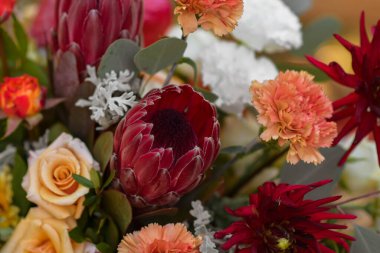 Çok güzel bir şekilde dekore edilmiş düğün tablo randevular plakaları ve peçeteler bahar bahçe içinde güzel bir dekor ile. Düğün günü masaya güzel çiçek. Zarif yemek masası.