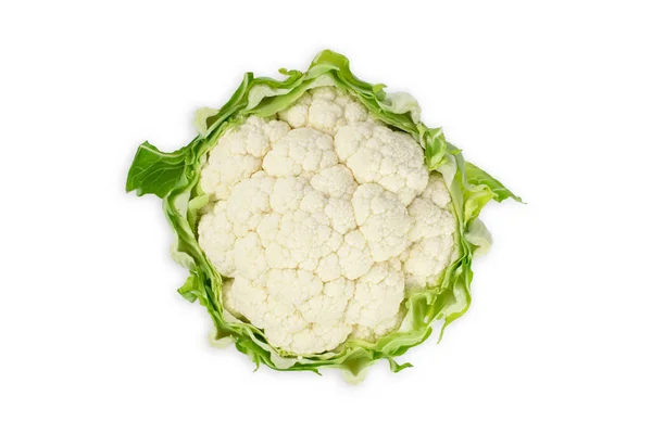 Cauliflower Isolated White Background Fresh Bio Vegetables — Stock Photo, Image