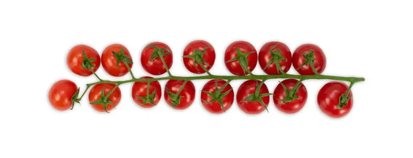 Kers tomaten op witte achtergrond. — Stockfoto