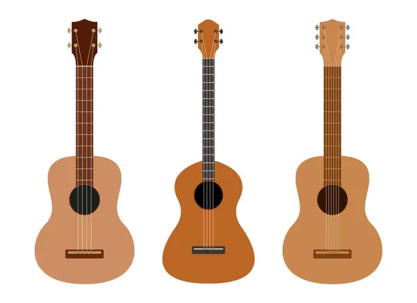 Gitar vektör tasarımı çizimi beyaz arkaplanda izole edildi