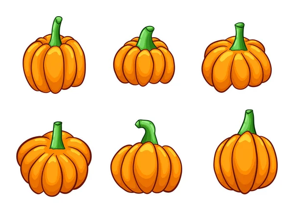 Pumpkin Clipart Vector Design Illustration Isolated White Background — Stock Vector