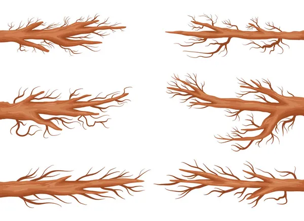 Baum Zweig Vektor Design Illustration Isoliert Auf Weißem Hintergrund — Stockvektor