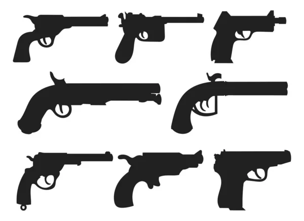 Illustration Des Pistolenvektors Auf Weißem Hintergrund — Stockvektor