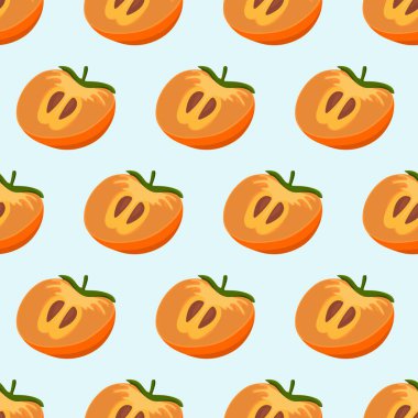 Hurma deseni mavi arka planda izole edilmiş. Çıkartmalar, posterler, kartpostallar, web siteleri için bir kavram