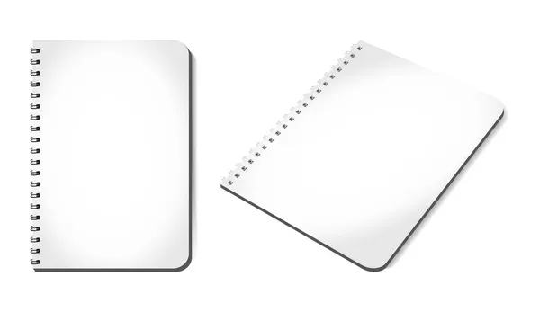 O mockup de um notebook em uma mola é uma ilustração isolada em um fundo branco. O layout do modelo está pronto para seu projeto. Vetor EPS 10 — Vetor de Stock