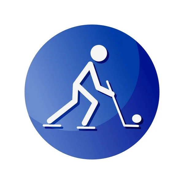 Eishockey Ikone Ein Symbol Für Sport Und Spiel Vektor — Stockvektor