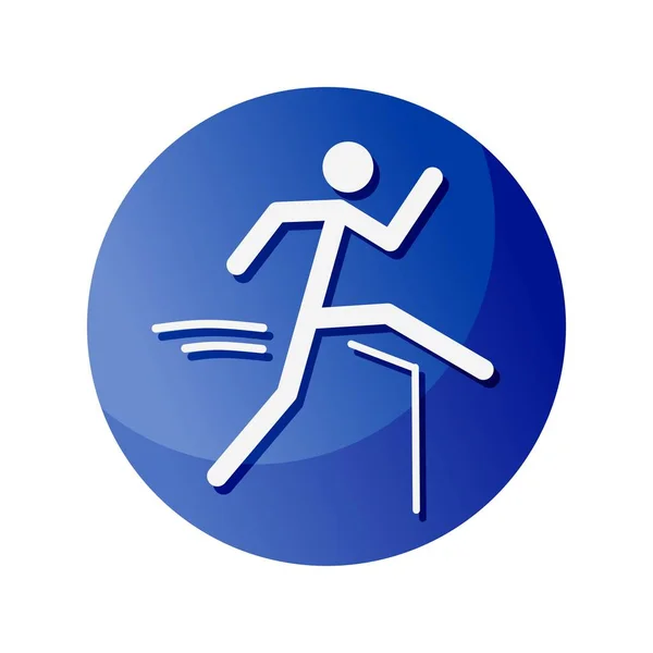 Leichtathletik Ikone Ein Symbol Für Sport Und Spiel Vektor — Stockvektor