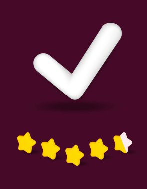 Çevrimiçi alışveriş 3D tasarım mobil uygulamaları web pankartları ve posterleri için bir eleştiri bıraktı. Vektör gerçekçiliği