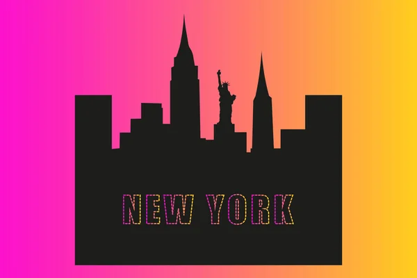 New york city vektör çizim