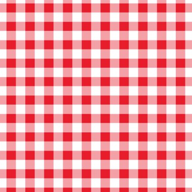 Renkli Gingham Desen Vektör Çizimi.