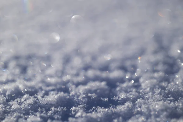 Winter Wazig Achtergrond Met Sneeuw Bokeh — Stockfoto