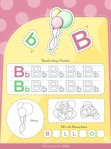 Balonlu ve mektuplu çocuklar için eğitim programı.