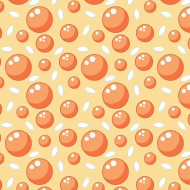 Seamless pattern with caviar with rice Japanese food, cartoon caviar with rice in a flat style, textile seamless pattern.