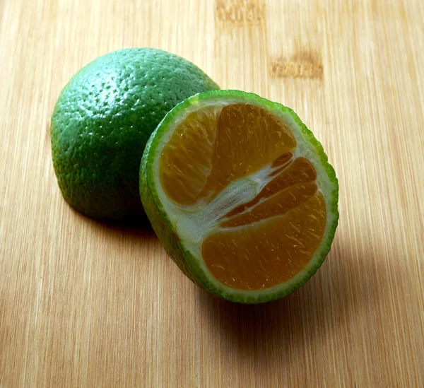 Exotisk Grön Mandarin Från Thailand — Stockfoto