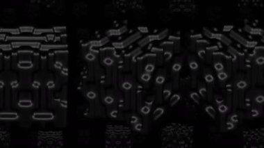 Futuristic background: Artificial intelligence. Geometric surface background animation. Loopable. 3D rendering.